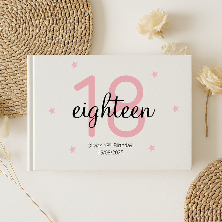 Personalised 18th Birthday Guest Book