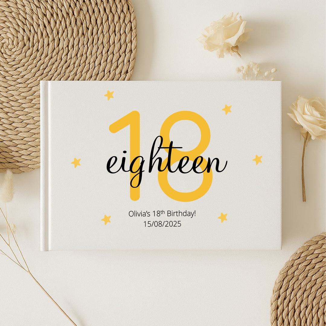 Personalised 18th Birthday Guest Book