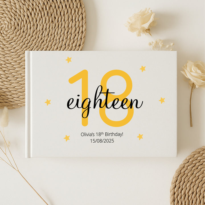 Personalised 18th Birthday Guest Book