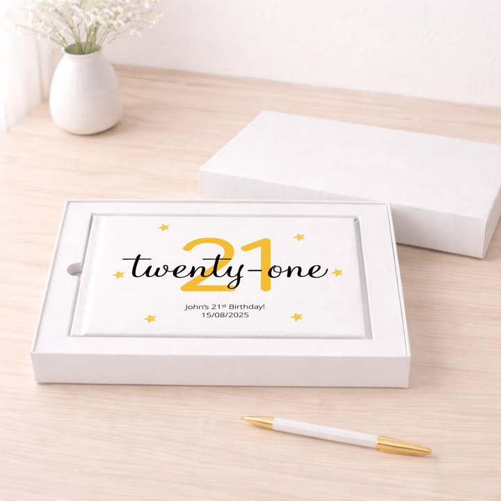 Personalised 21st Birthday Guest Book