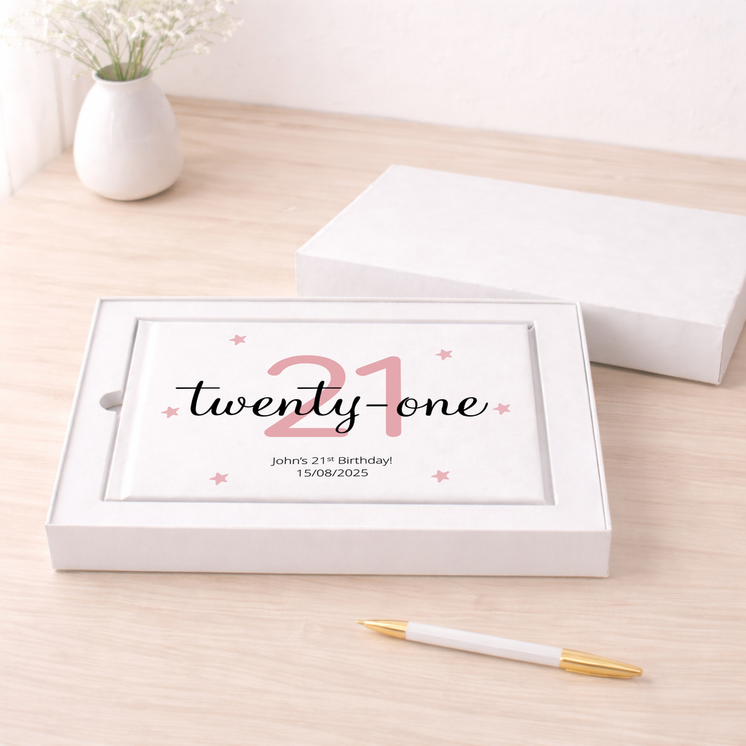 Personalised 21st Birthday Guest Book
