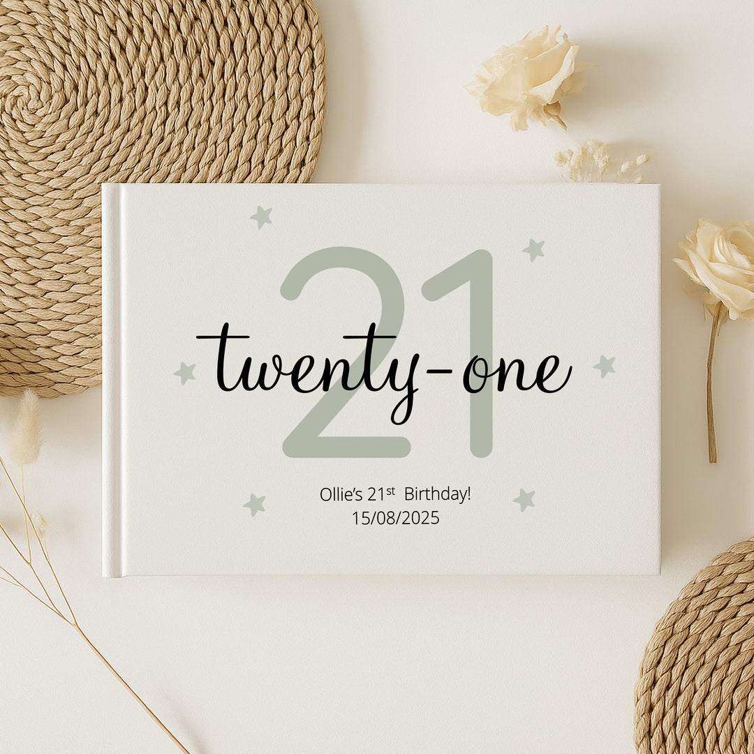 Personalised 21st Birthday Guest Book
