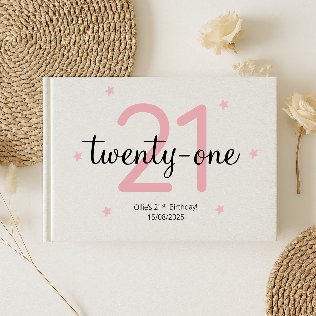 Personalised 21st Birthday Guest Book