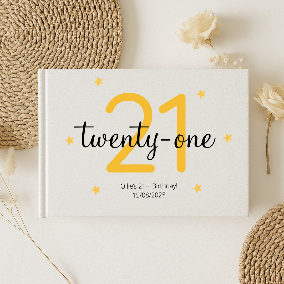 Personalised 21st Birthday Guest Book