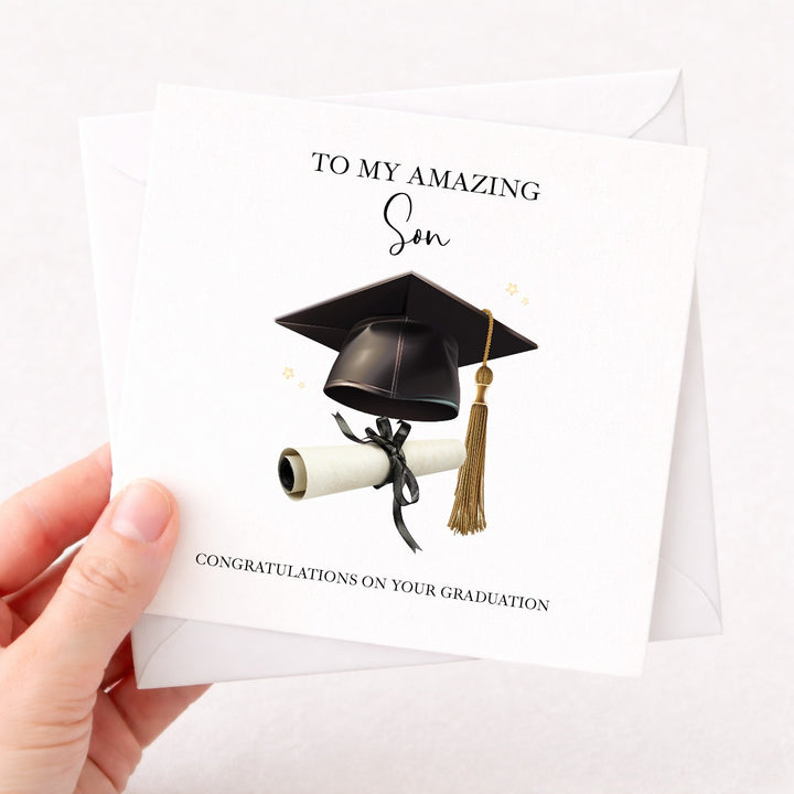 To My Son Graduation Card