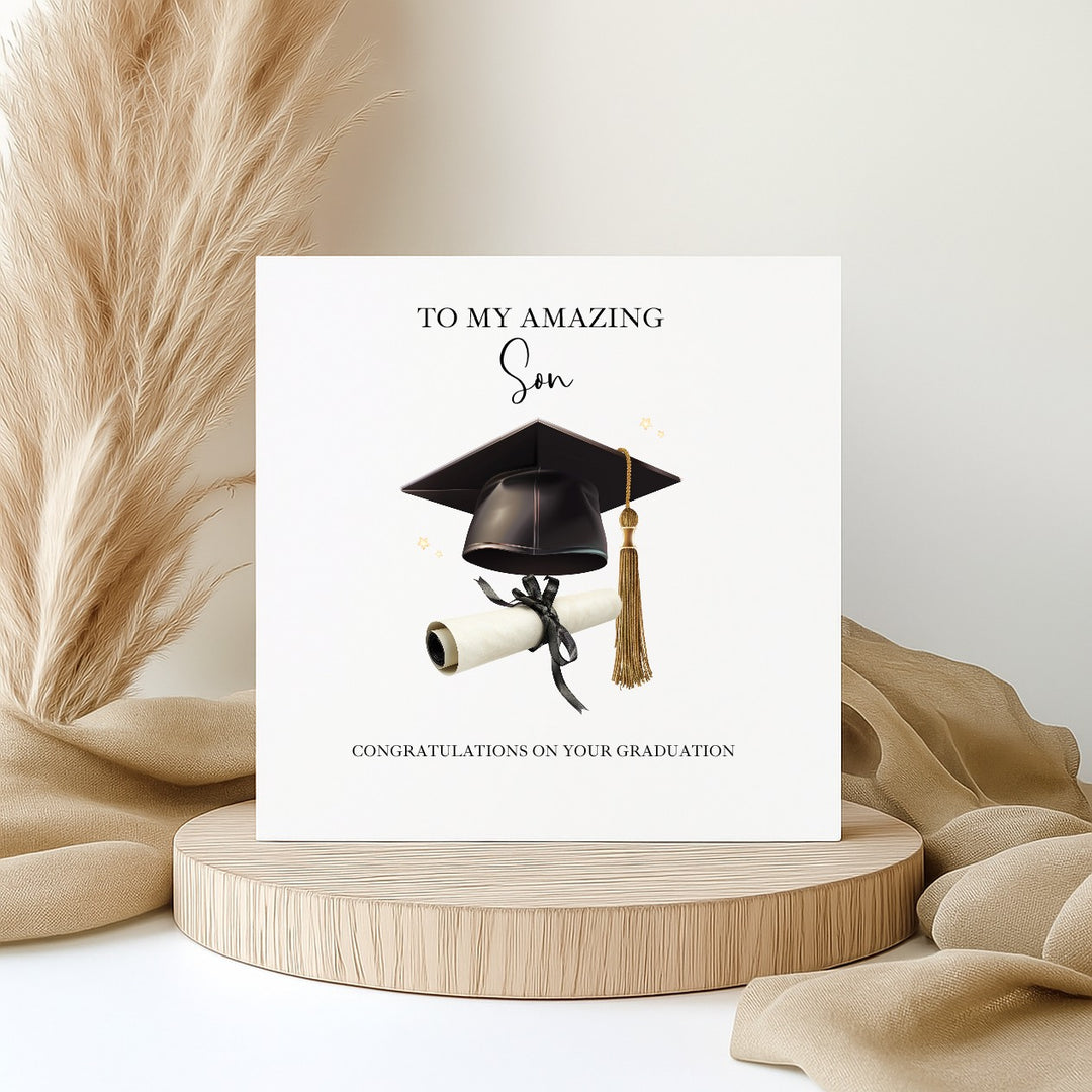 To My Son Graduation Card