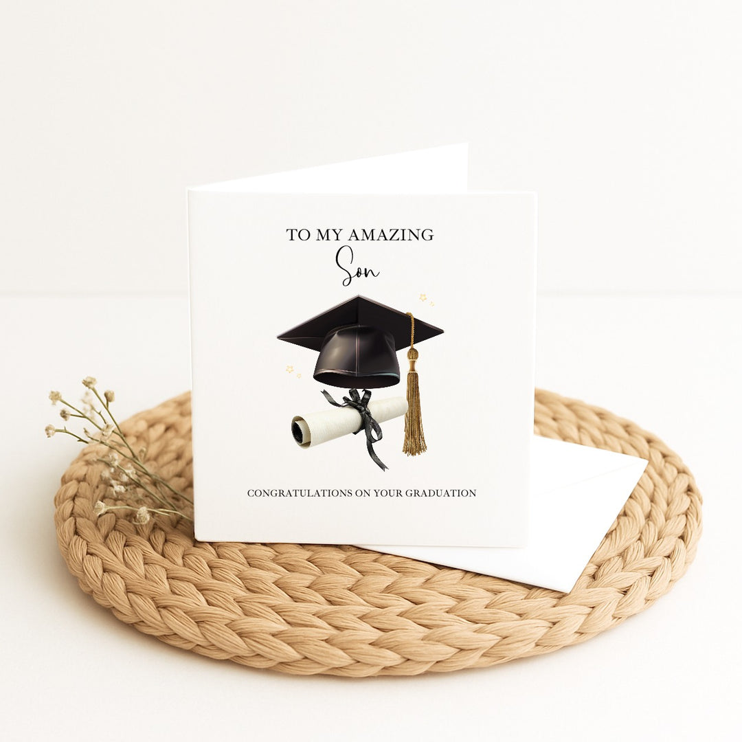 To My Son Graduation Card