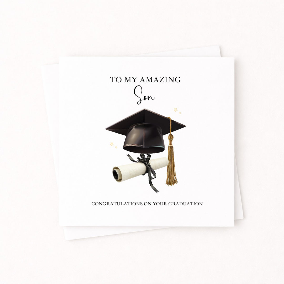 To My Son Graduation Card