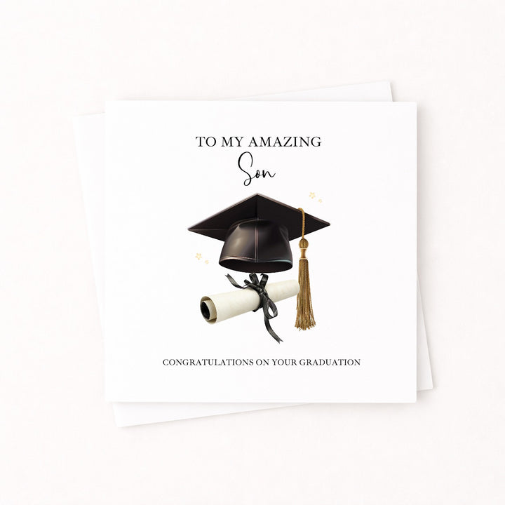 To My Son Graduation Card