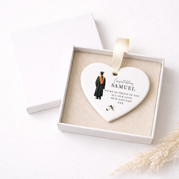 Personalised Boy Congratulations Graduation Ornament