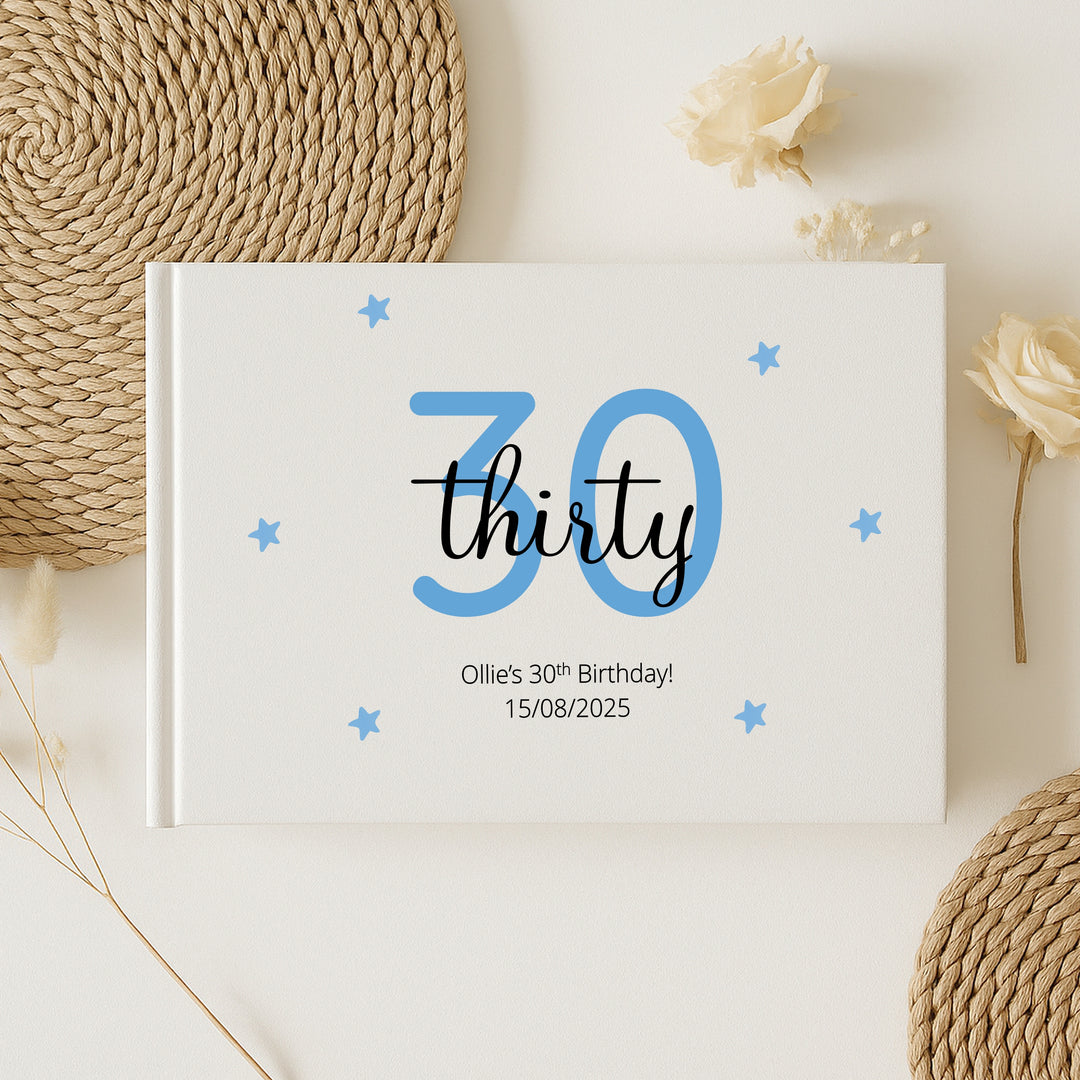 Personalised 30th Birthday Guest Book