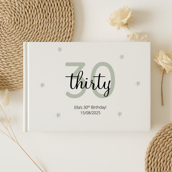 Personalised 30th Birthday Guest Book