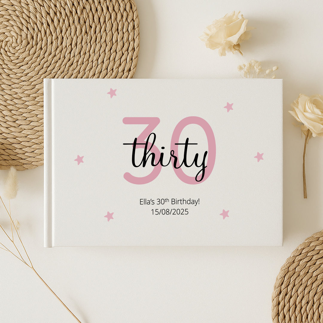 Personalised 30th Birthday Guest Book