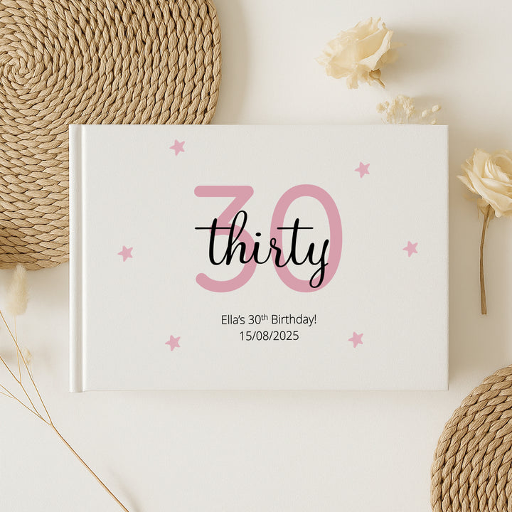 Personalised 30th Birthday Guest Book