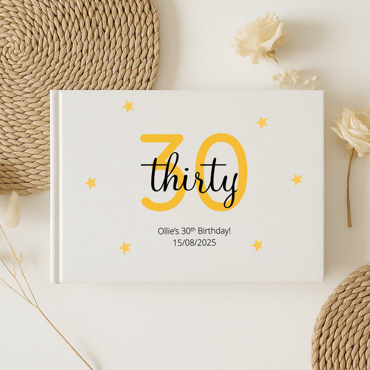 Personalised 30th Birthday Guest Book