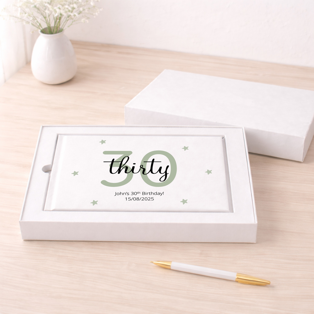 Personalised 30th Birthday Guest Book