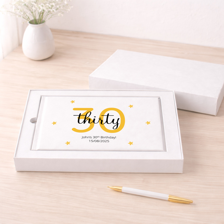 Personalised 30th Birthday Guest Book