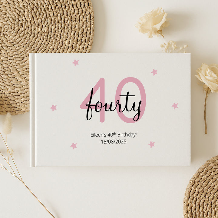 Personalised 40th Birthday Guest Book