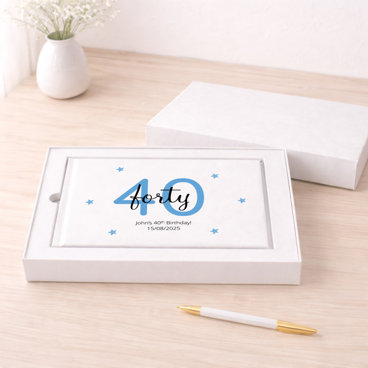 Personalised 40th Birthday Guest Book