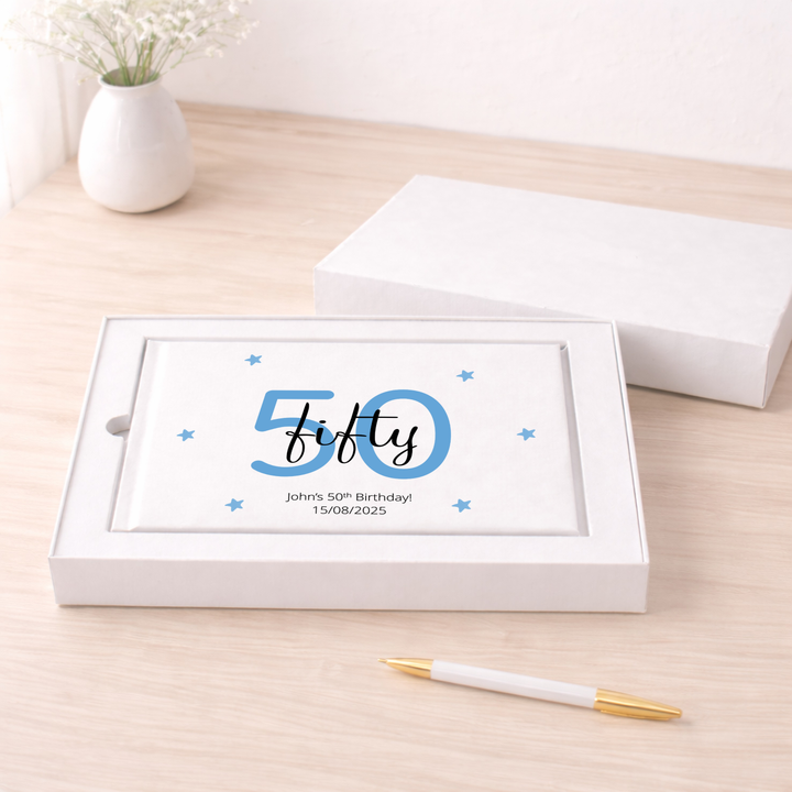 Personalised 50th Birthday Guest Book