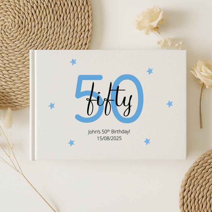 Personalised 50th Birthday Guest Book