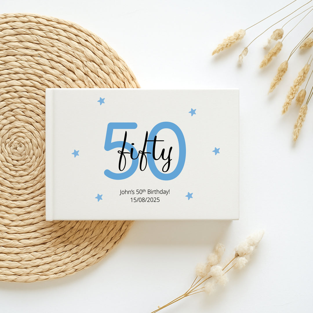 Personalised 50th Birthday Guest Book