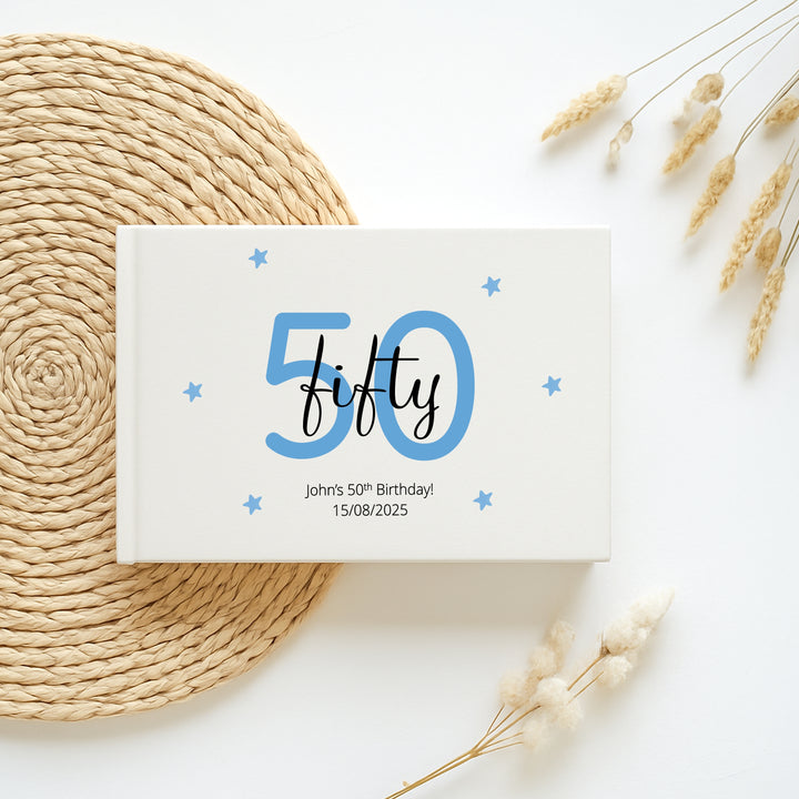 Personalised 50th Birthday Guest Book