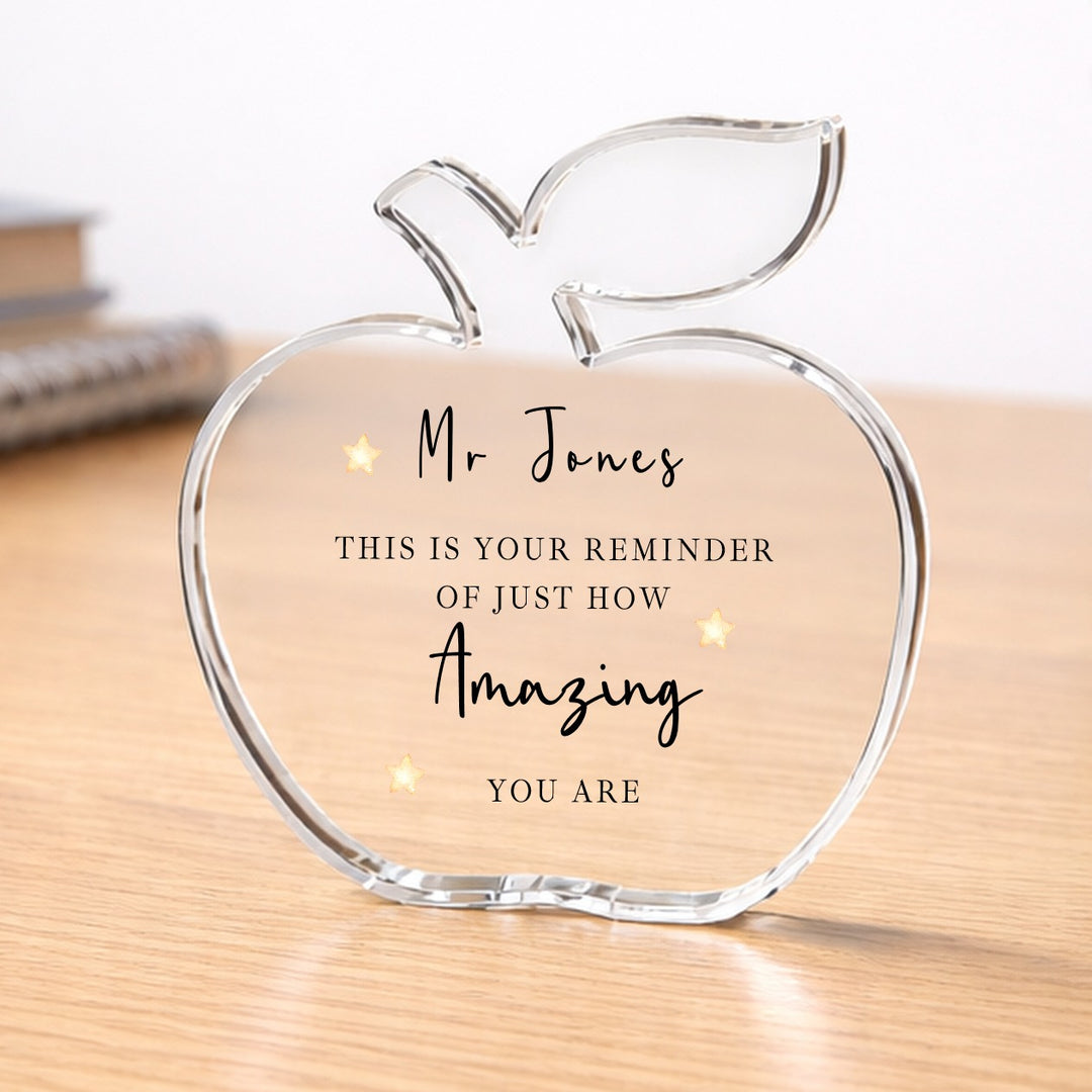 Personalised Acrylic Amazing Teacher Gift