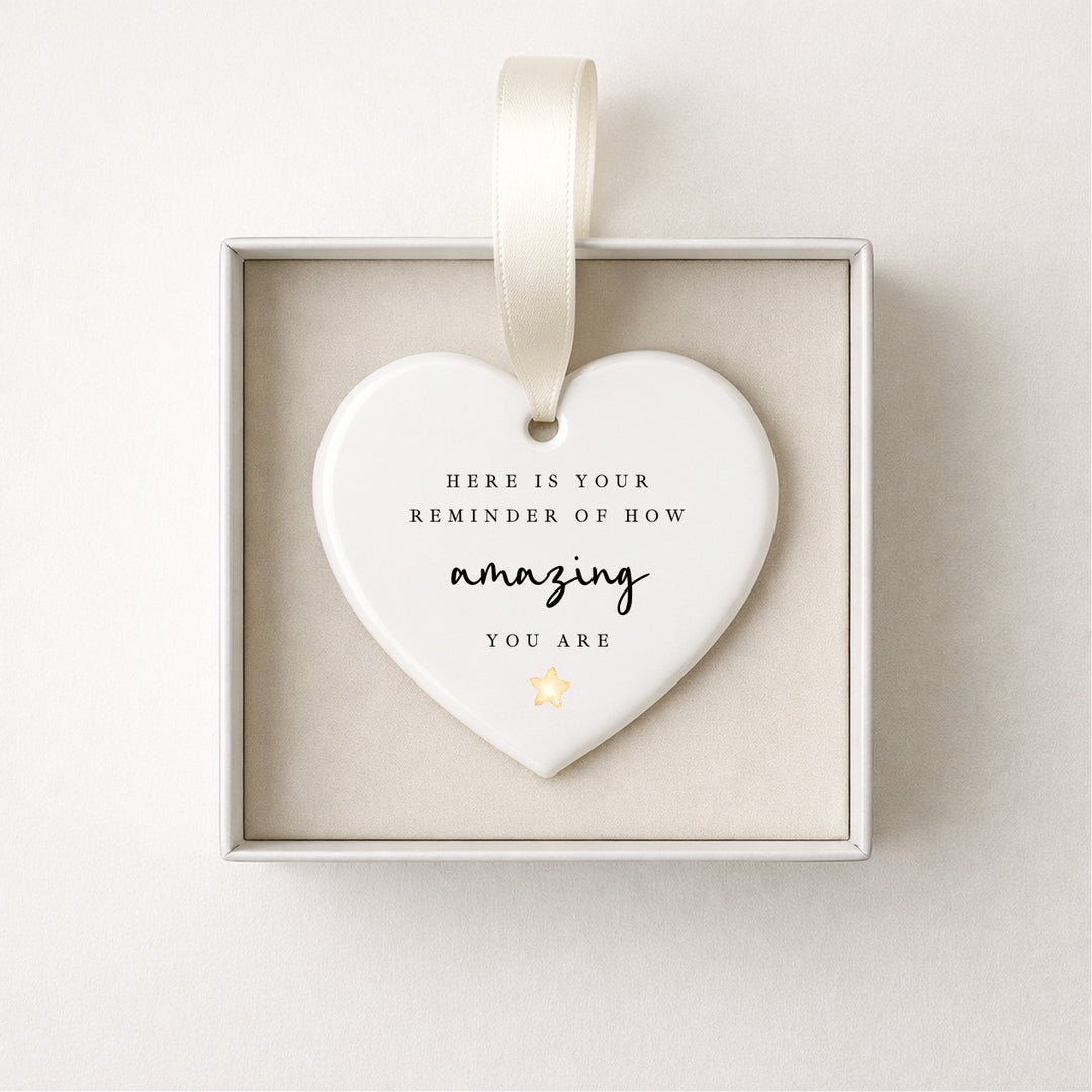Teacher Gift You Are Amazing Heart Ornament