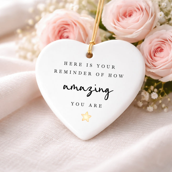 Teacher Gift You Are Amazing Heart Ornament