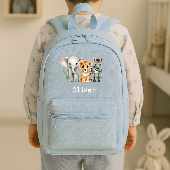 Personalised Safri Scene Toddler Backpack