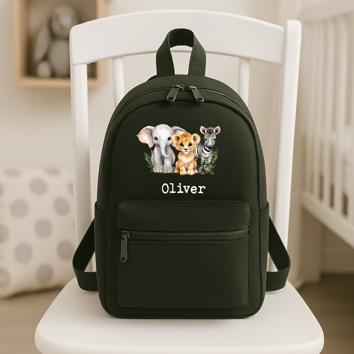 Personalised Safri Scene Toddler Backpack