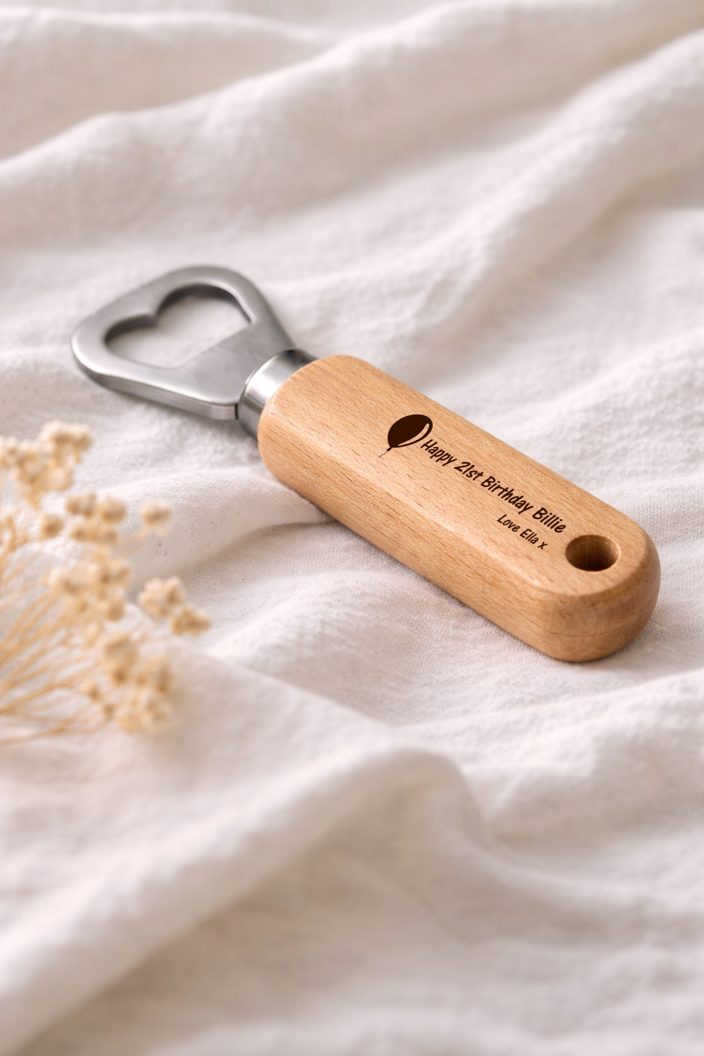 Personalised 50th Birthday Engraved Bottle Opener