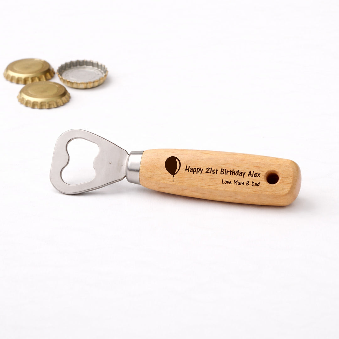 Personalised 50th Birthday Engraved Bottle Opener