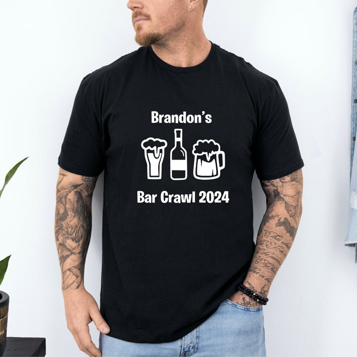 Personalised Bar Crawl Stag Do T-Shirts