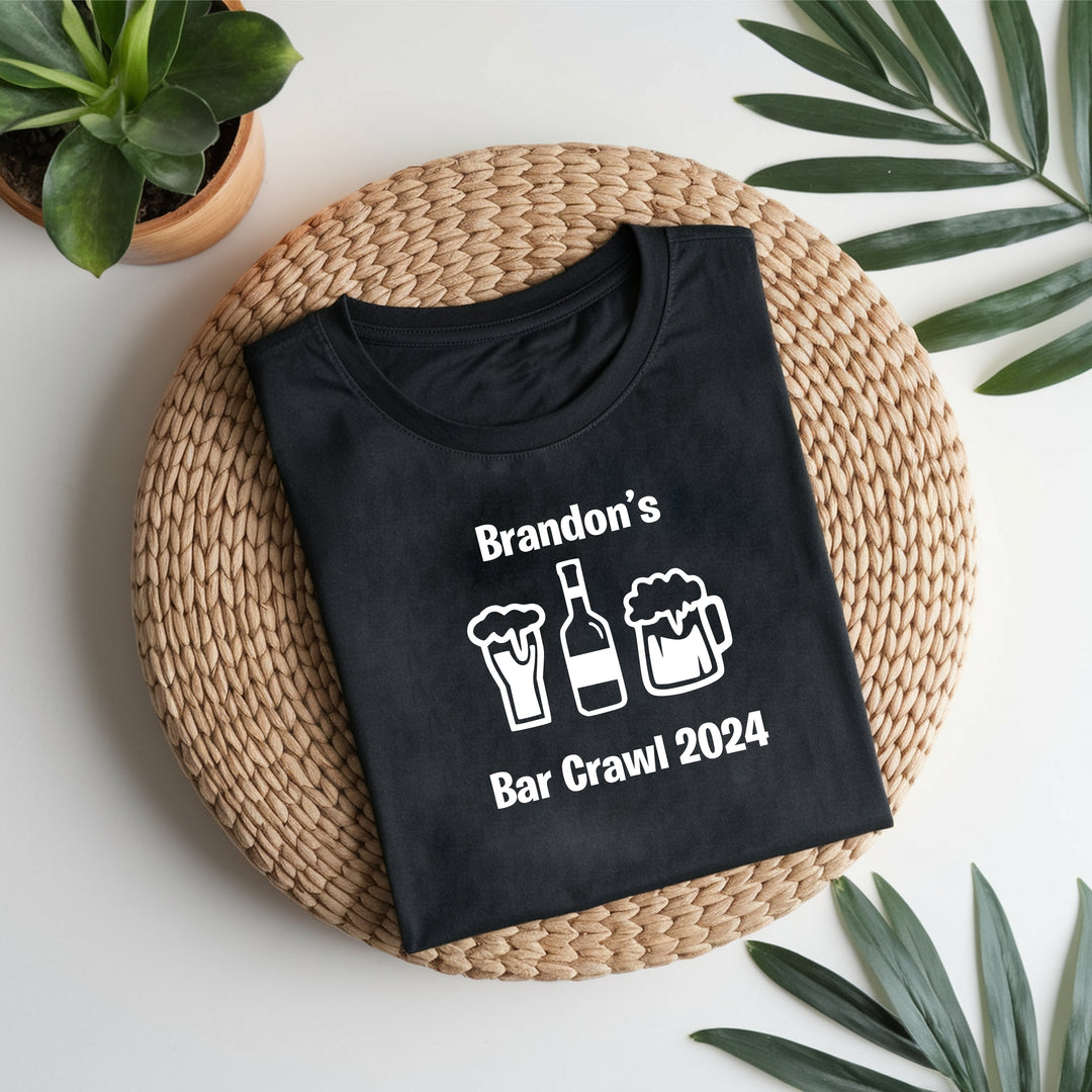 Personalised Bar Crawl Stag Do T-Shirts