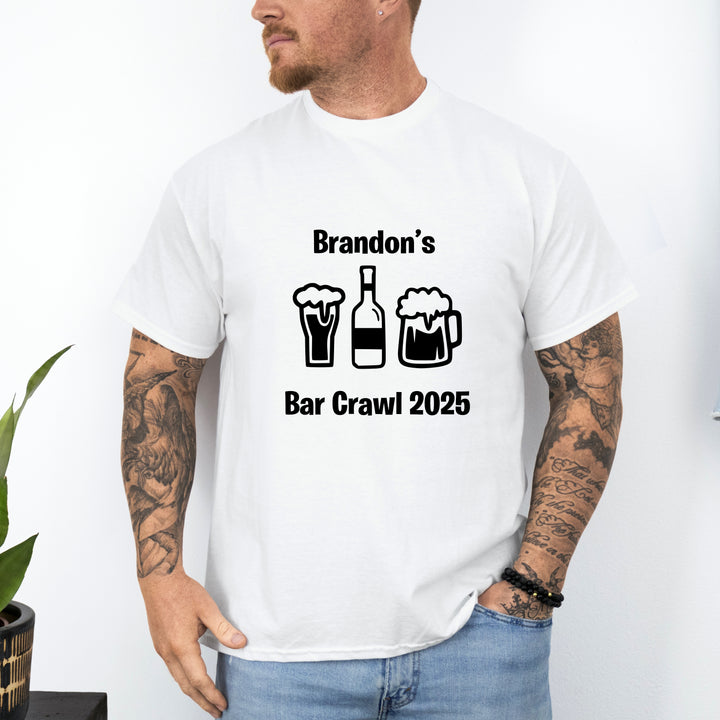 Personalised Bar Crawl Stag Do T-Shirts