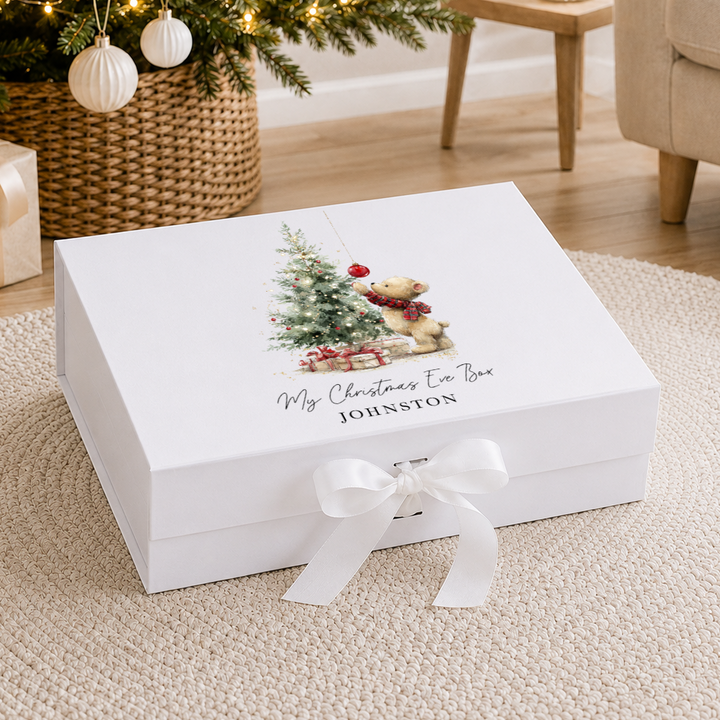 Personalised Teddy Christmas Tree My Christmas Eve Box