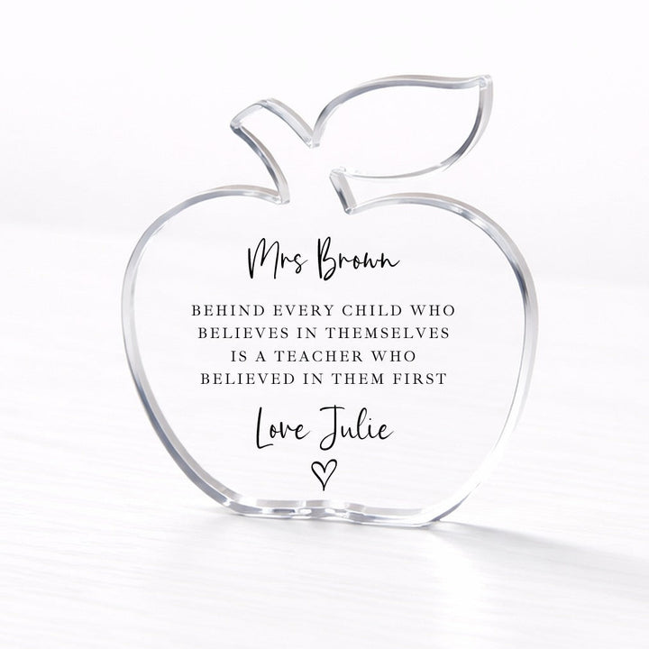 Personalised Acrylic Thank You Teacher Gift