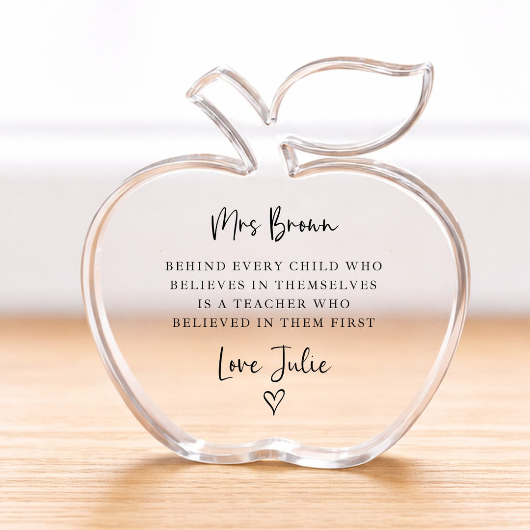 Personalised Acrylic Thank You Teacher Gift