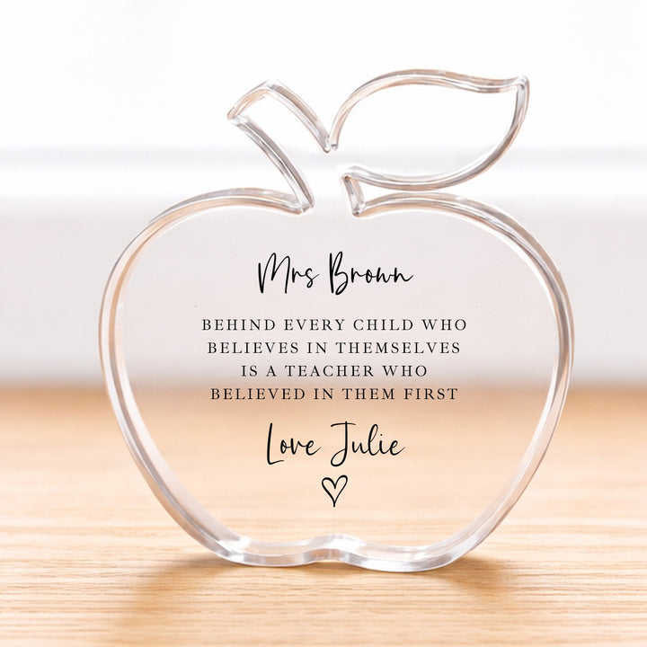 Personalised Acrylic Thank You Teacher Gift