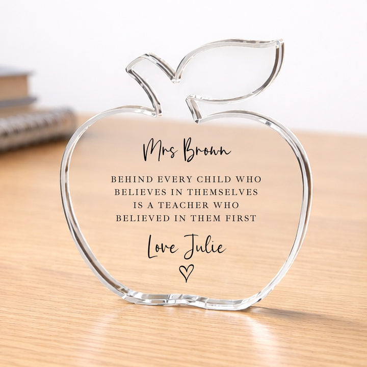 Personalised Acrylic Thank You Teacher Gift