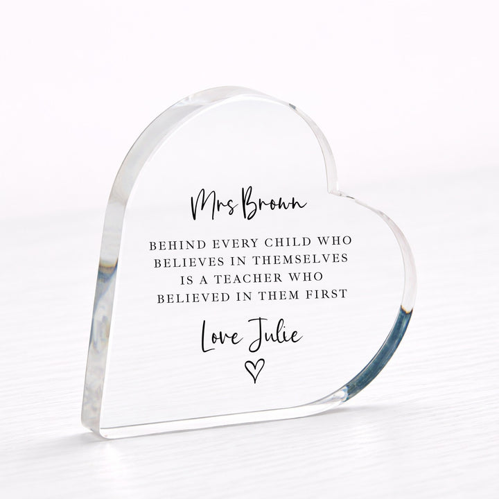 Personalised Acrylic Thank You Teacher Gift