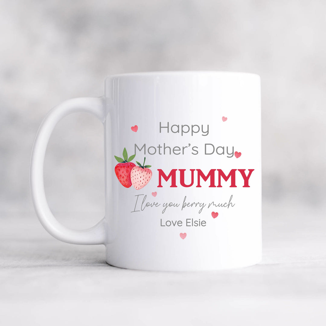 Personalised Strawberry Happy Mother&
