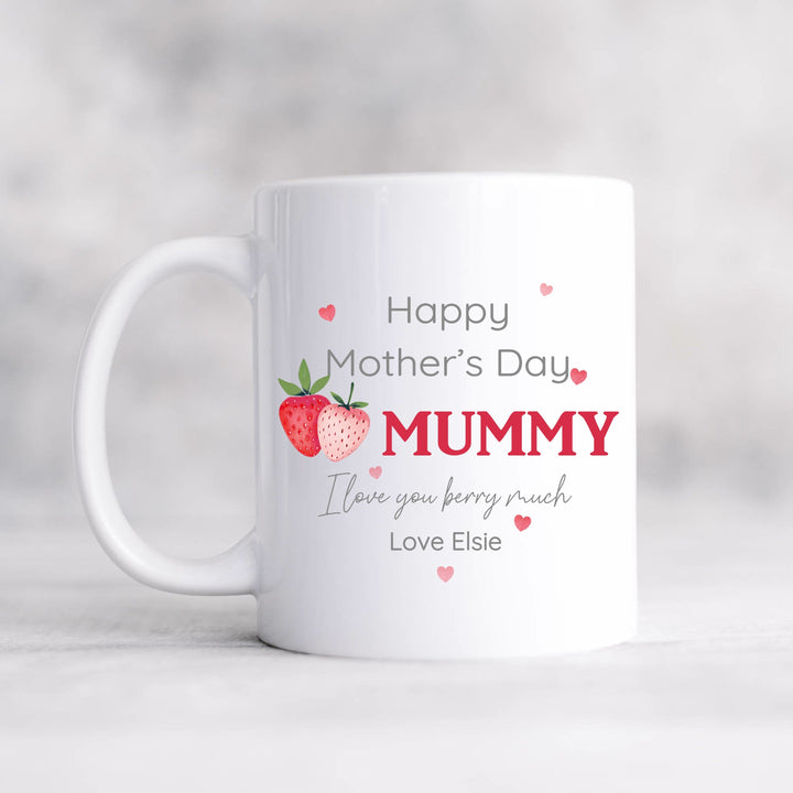 Personalised Strawberry Happy Mother&