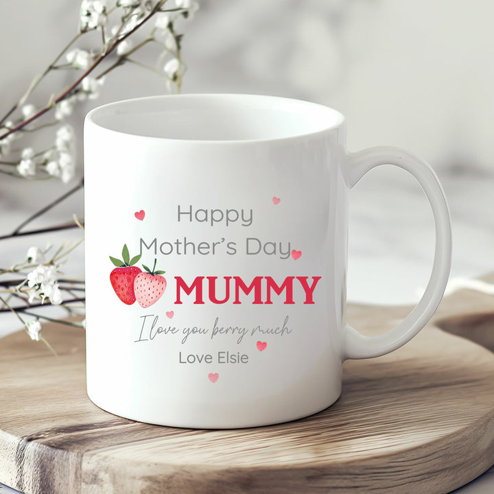 Personalised Strawberry Happy Mother&