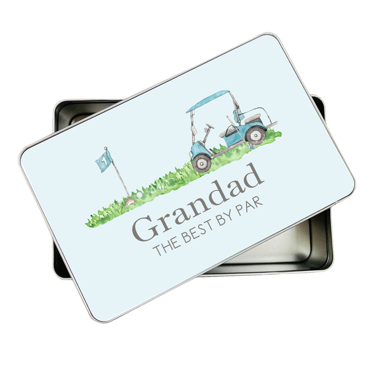 Personalised Grandad The Best By Par Gift Tin