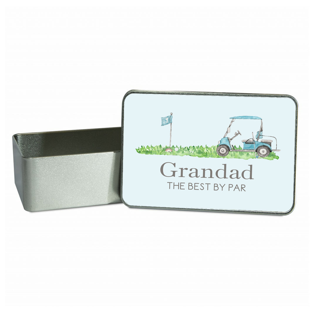 Personalised Grandad The Best By Par Gift Tin