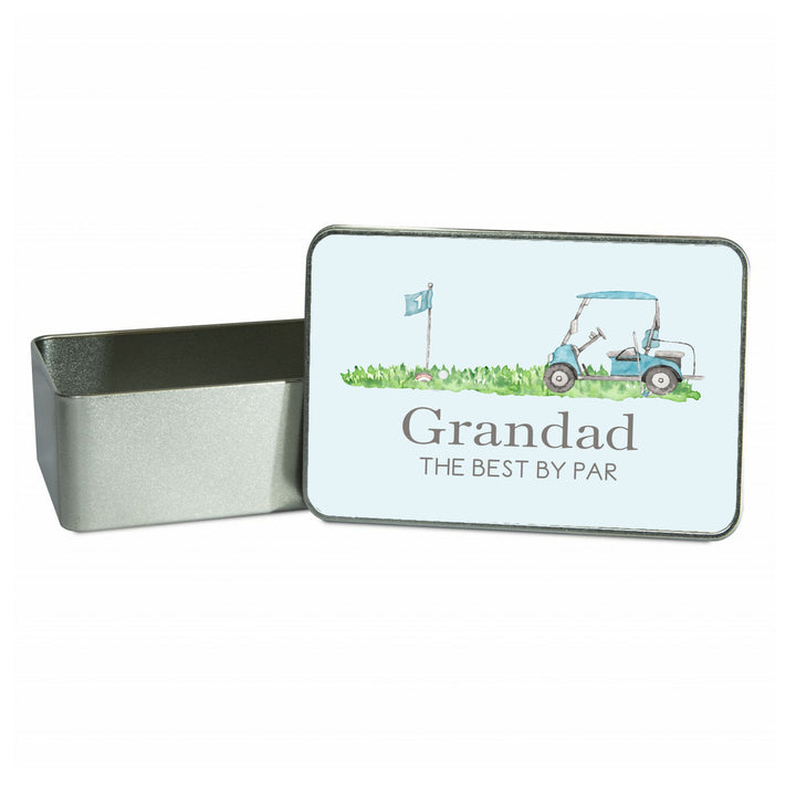Personalised Grandad The Best By Par Gift Tin