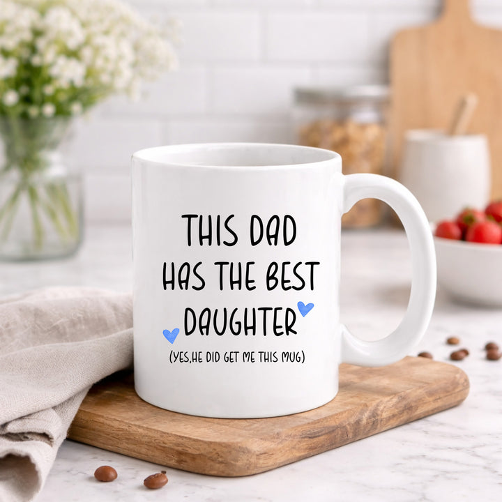 Personalised Dad Best Daughter Mug